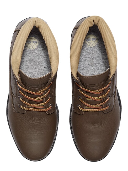 PREMIUM MID  Ghete din piele impermeabile la gleznă maro &icirc;nchis fg w oliv - Pantofi bărbați