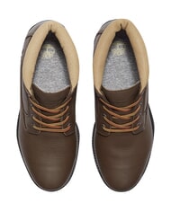 TIMBERLAND PREMIUM MID  Ghete din piele impermeabile la gleznă maro &icirc;nchis fg w oliv - Pantofi bărbați - 5