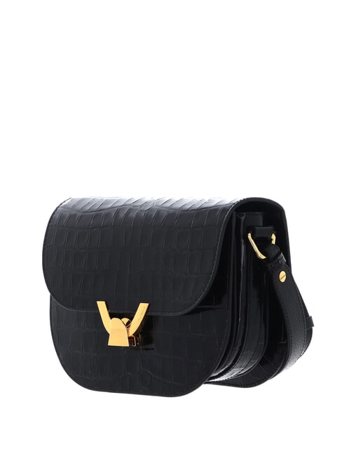 CAMPIONARIO - DEW CROCO SHINY SOFT Geantă de umăr mini negru - Genți femei
