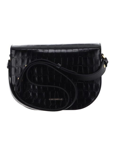 CAMPIONARIO - DEW CROCO SHINY SOFT Geantă de umăr mini negru - Genți femei