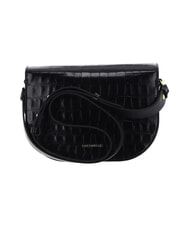 COCCINELLE CAMPIONARIO - DEW CROCO SHINY SOFT Geantă de umăr mini negru - Genți femei - 3