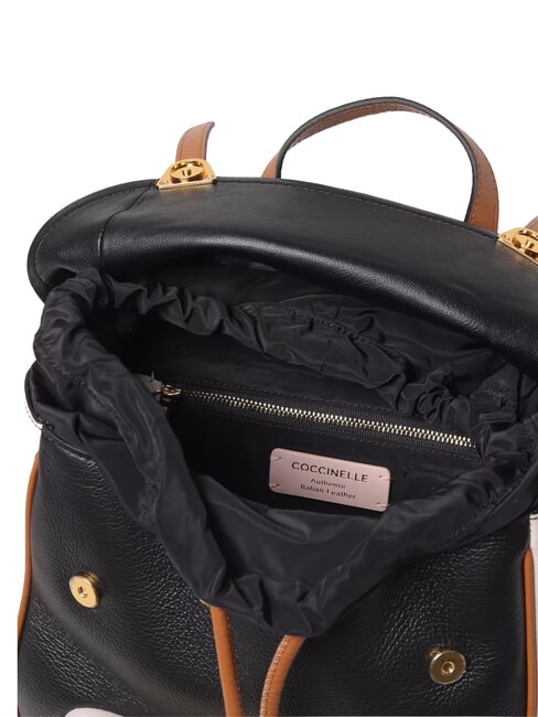 CAMPIONARIO - CAMPUS TRICOLOR Rucsac din piele noir/lambs/cuir - Genți femei
