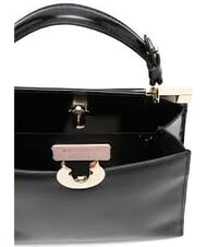 COCCINELLE CAMPIONARIO - BINXIE SHINY CALF Geantă mini cu curea de umăr negru - Genți femei - 4
