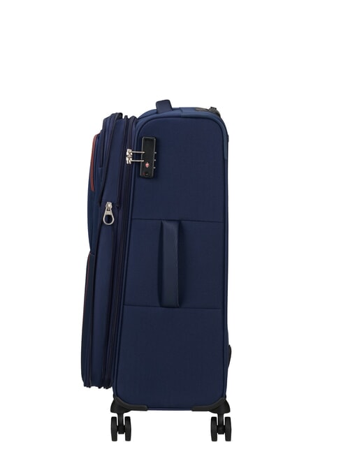 AIR WAVE Cărucior mediu, extensibil bleumarin/portocaliu - Trolere semirigide