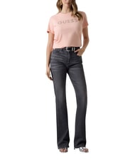 GUESS STUDS SCRIPT Tricou cu m&acirc;necă scurtă creme de piersici - tricou - 4