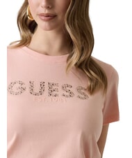 GUESS STUDS SCRIPT Tricou cu m&acirc;necă scurtă creme de piersici - tricou - 5