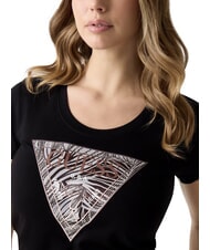 GUESS ZEBRA TRIANGLE Tricou cu m&acirc;necă scurtă jetbla - tricou - 4