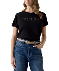 GUESS STUDS SCRIPT Tricou cu m&acirc;necă scurtă jetbla - tricou - 2