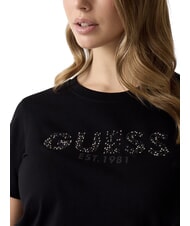 GUESS STUDS SCRIPT Tricou cu m&acirc;necă scurtă jetbla - tricou - 5