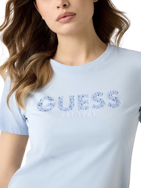 STUDS SCRIPT Tricou cu m&acirc;necă scurtă albastru aerian - tricou