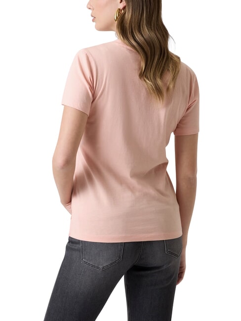 STUDS SCRIPT Tricou cu m&acirc;necă scurtă creme de piersici - tricou