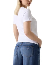 GUESS STUDS SCRIPT Tricou cu m&acirc;necă scurtă alb purpuriu - tricou - 3