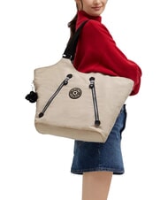 KIPLING NEW CICELY Geantă de umăr &icirc;napoi la moștenirea bej - Genți femei - 2