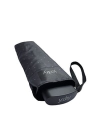 YDRY FAIR Umbrelă manuală, m&acirc;ner plat buline negre &icirc;nchise - Umbrele - 3