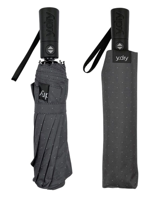 DANDY Umbrelă pliabilă automată buline negre &icirc;nchise - Umbrele