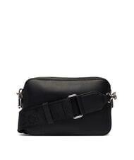 CALVIN KLEIN SIGNATURE LOGO STRAP Geantă cu funcție dublă pentru cameră negru / nichel strălucitor - Genți femei - 4
