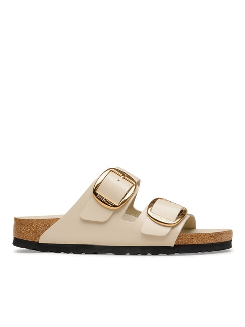 ARIZONA BIG BUCKLE  Sandale din piele stridie strălucitoare - Pantofi femei
