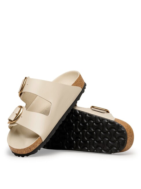 ARIZONA BIG BUCKLE  Sandale din piele stridie strălucitoare - Pantofi femei