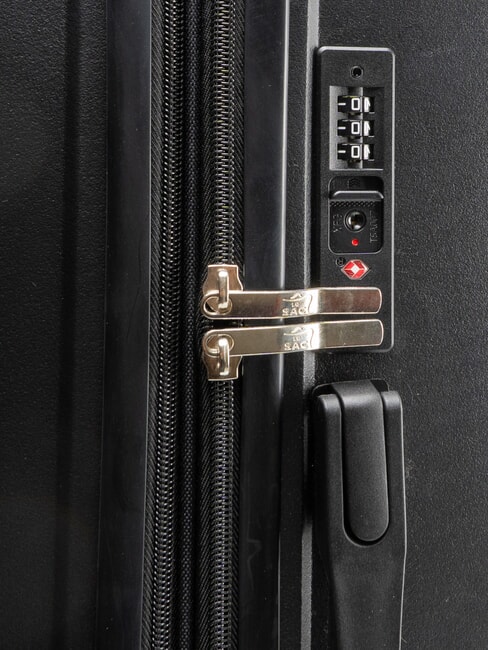 SLIDE Cărucior pentru bagaje de m&acirc;nă negru - Bagaje de m&acirc;nă