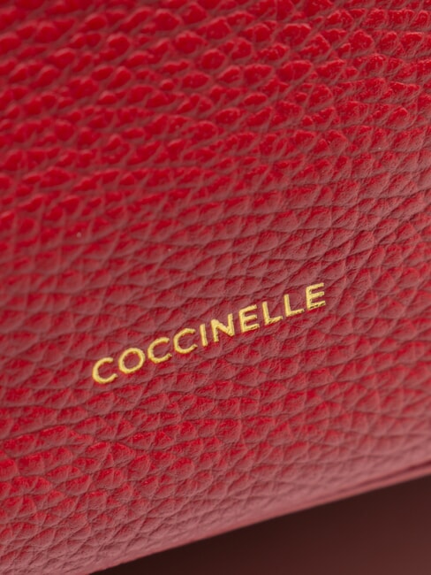 JINNY Rucsac din piele sangrie - Genți femei