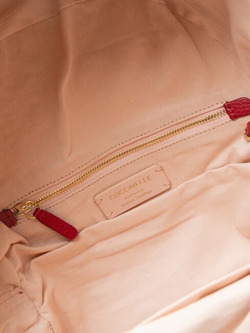 JINNY Rucsac din piele sangrie - Genți femei