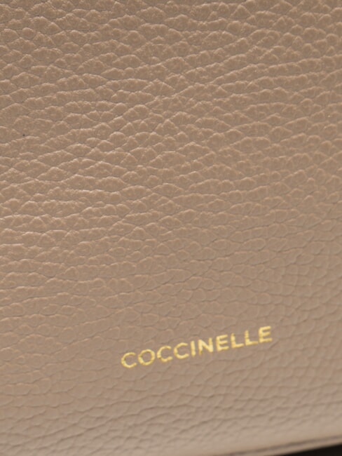 JINNY Rucsac din piele taupe cald - Genți femei