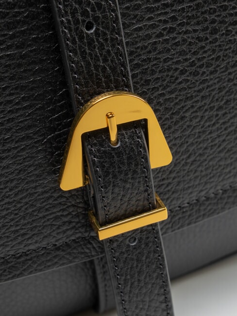 MAGALU Geantă de m&acirc;nă, cu curea de umăr negru - Genți femei