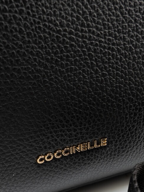 MARINA Geantă de cumpărături din piele negru - Genți femei