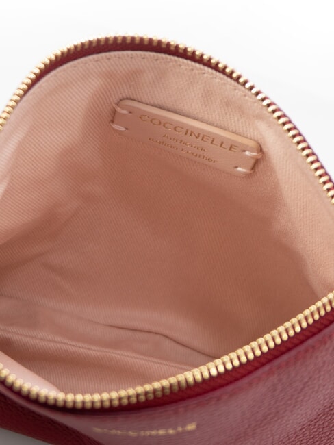 LORINE Geantă de m&acirc;nă din piele sangrie - Genți femei