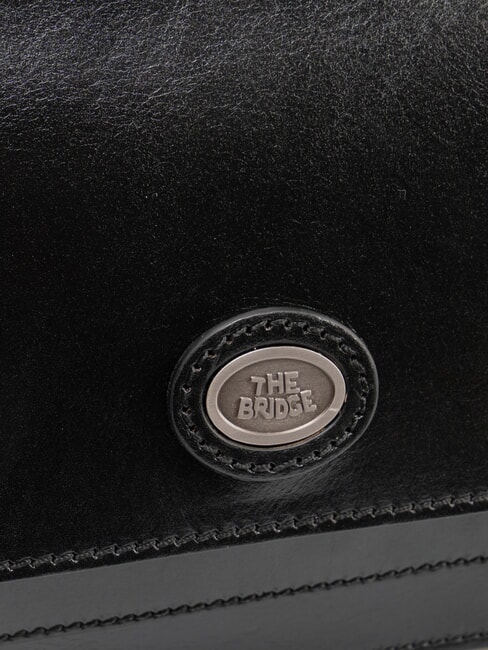 STORY Borsetă din piele negru - Genți femei