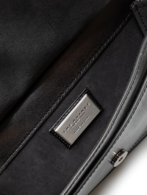 STORY Borsetă din piele negru - Genți femei