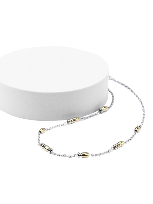 COLORI Colier oțel / aur - Lănțișoare