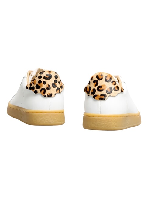 J CONNORS Adidași talpă de leopard albă cu miere - Pantofi femei