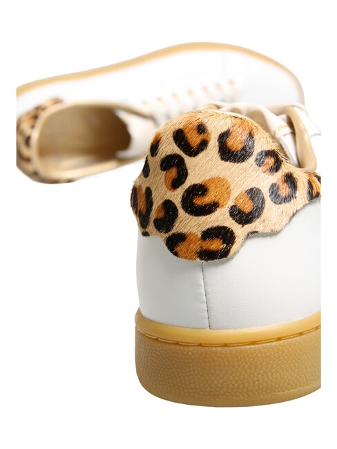 J CONNORS Adidași talpă de leopard albă cu miere - Pantofi femei