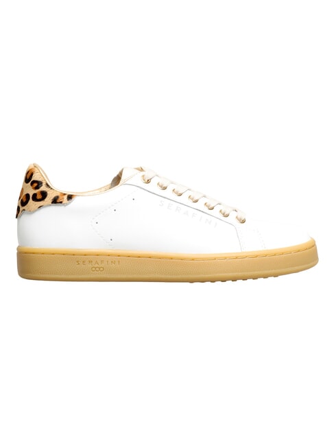 J CONNORS Adidași talpă de leopard albă cu miere - Pantofi femei