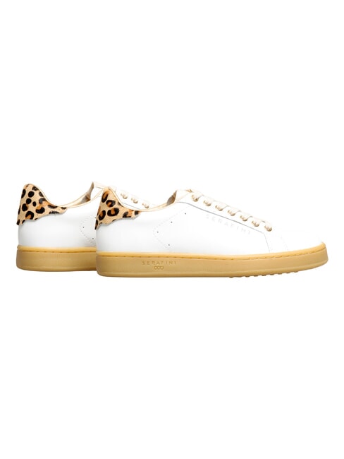 J CONNORS Adidași talpă de leopard albă cu miere - Pantofi femei