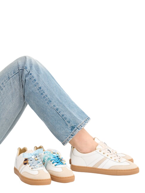 COURT Adidași aur alb cu lapte - Pantofi femei