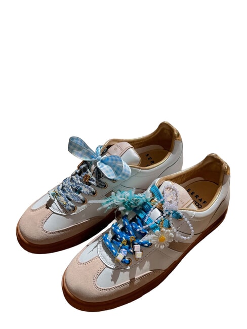 COURT Adidași aur alb cu lapte - Pantofi femei