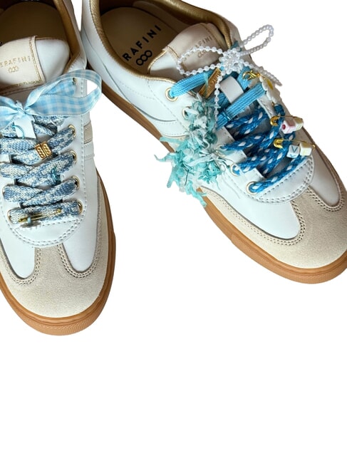 COURT Adidași aur alb cu lapte - Pantofi femei