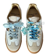 SERAFINI COURT Adidași aur alb cu lapte - Pantofi femei - 5