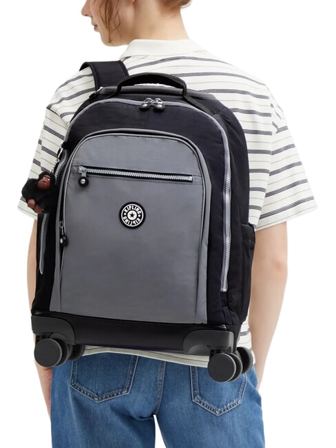 NEW ZEA Rucsac troler cu suport pentru laptop negru - Rucsacuri cu role