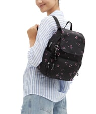 KIPLING CITY ZIP S Rucsac cu buzunare multiple floare de noapte - Genți femei - 4