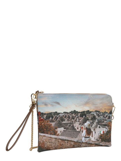 YESBAG Geantă tip clutch plată cu manșetă trulli romantici - Genți femei