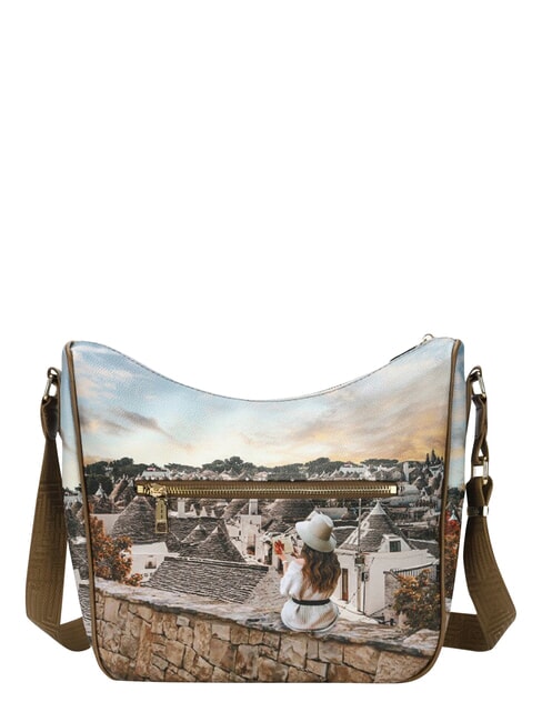 YESBAG Geantă de umăr hobo cu buzunar trulli romantici - Genți femei