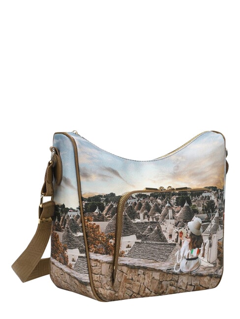 YESBAG Geantă de umăr hobo cu buzunar trulli romantici - Genți femei