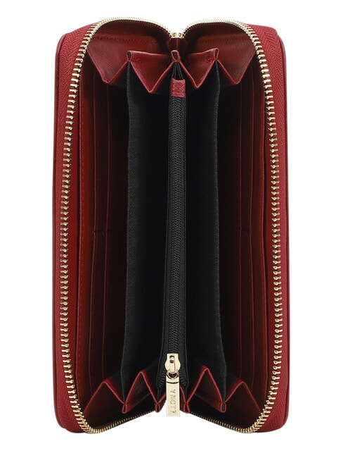 LADY Portofel mare cu fermoar cireașă - Portofele femei