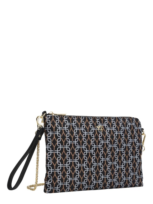 AUDREY Geantă de m&acirc;nă, cu curea de umăr cu lanț BLACK - Genți femei