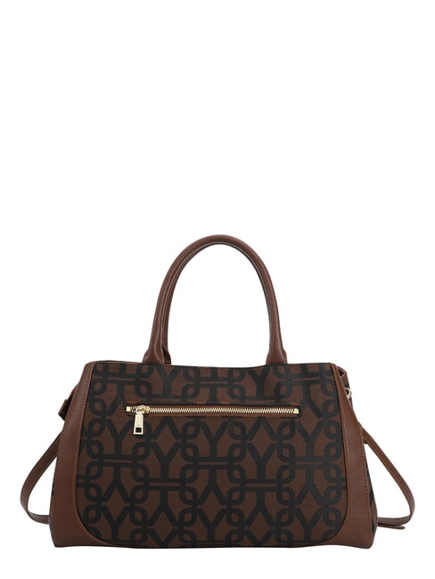 GRACE Geantă de m&acirc;nă L, cu curea de umăr tutun - Genți femei