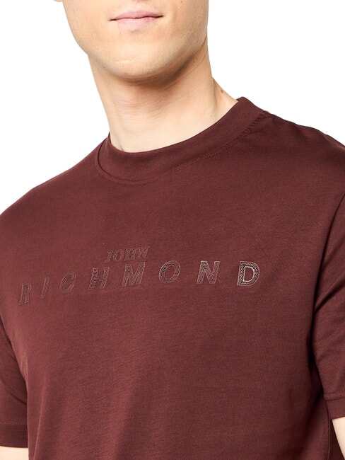 SOULOKU Tricou cu logo &icirc;n relief ciocolată amară - tricou