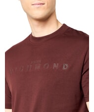 JOHN RICHMOND SOULOKU Tricou cu logo &icirc;n relief ciocolată amară - tricou - 2